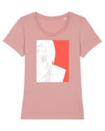 Naruto - Itachi Uchiha sketch  Tricou mânecă scurtă guler larg fitted Damă Expresser
