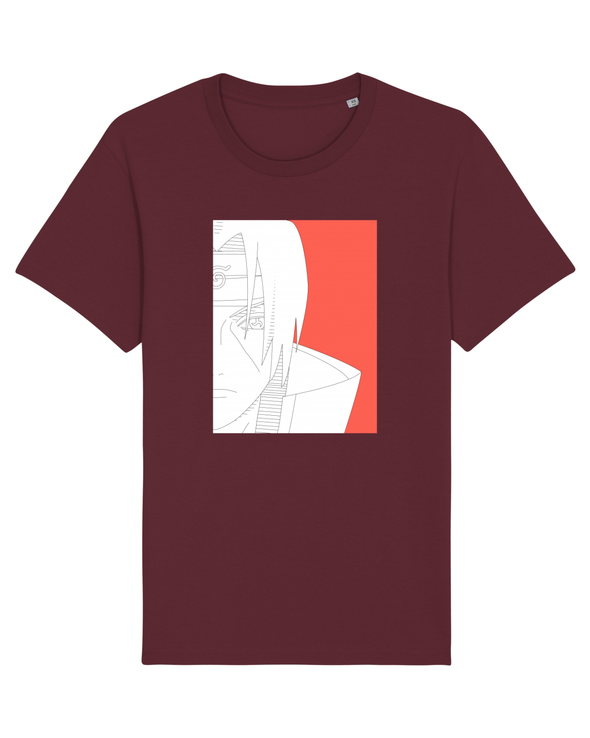 Tricou mânecă scurtă Unisex Rocker Burgundy