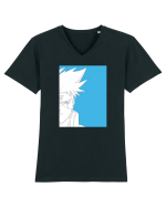 Naruto - Kakashi Hatake sketch Tricou mânecă scurtă guler V Bărbat Presenter