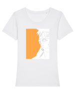 Naruto - Naruto Uzumaki sketch Tricou mânecă scurtă guler larg fitted Damă Expresser