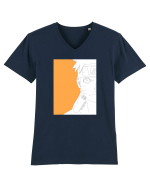 Naruto - Naruto Uzumaki sketch Tricou mânecă scurtă guler V Bărbat Presenter