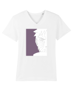 Naruto - Obito Uchiha sketch Tricou mânecă scurtă guler V Bărbat Presenter