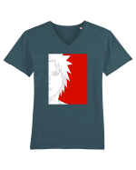 Naruto - Pain sketch Tricou mânecă scurtă guler V Bărbat Presenter