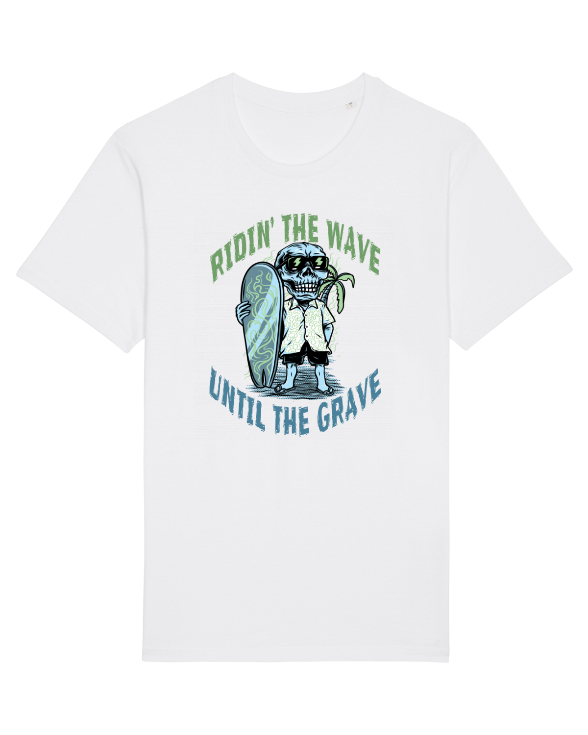 Tricou mânecă scurtă Unisex Rocker White