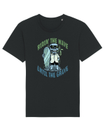 Ridin' The Wave Until The Grave Tricou mânecă scurtă Unisex Rocker