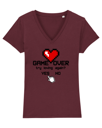 Game Over - YES or NO Burgundy
