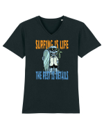 Surfing Is Life The Rest Is Details Tricou mânecă scurtă guler V Bărbat Presenter