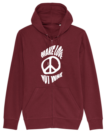 Make Love Not War Burgundy