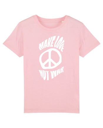 Make Love Not War Cotton Pink