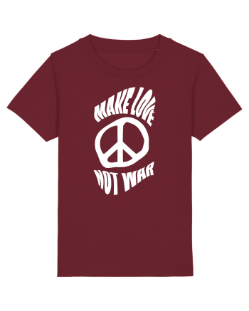 Make Love Not War Burgundy