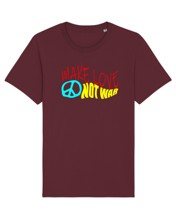 Make Love Not War Burgundy