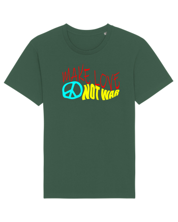 Make Love Not War Bottle Green