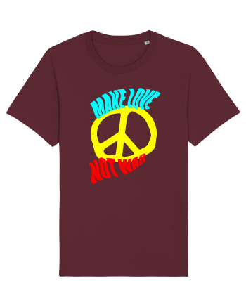 Make Love Not War Burgundy