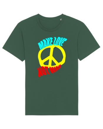 Make Love Not War Bottle Green