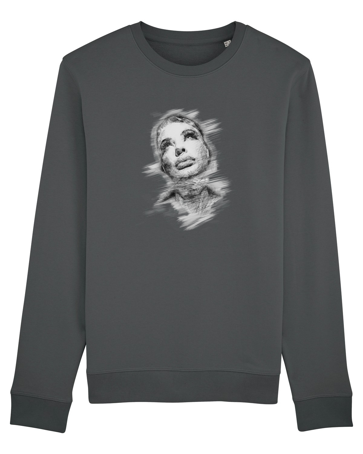 Bluză mânecă lungă Unisex Rise Anthracite