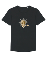 Scorpio Sun color Tricou mânecă scurtă guler larg Bărbat Skater