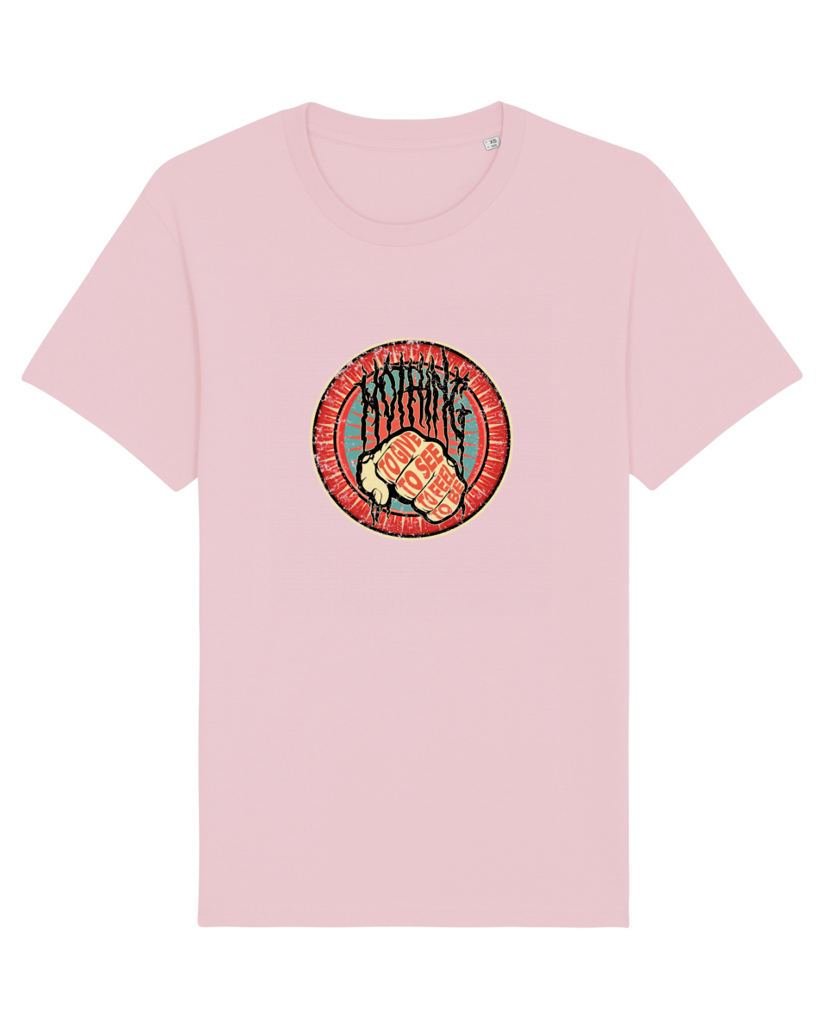 Tricou mânecă scurtă Unisex Rocker Cotton Pink