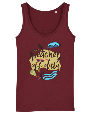 Tricou de profesor. Profesor in vacanta Burgundy