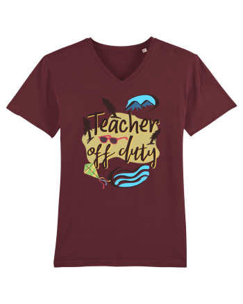 Tricou de profesor. Profesor in vacanta Burgundy