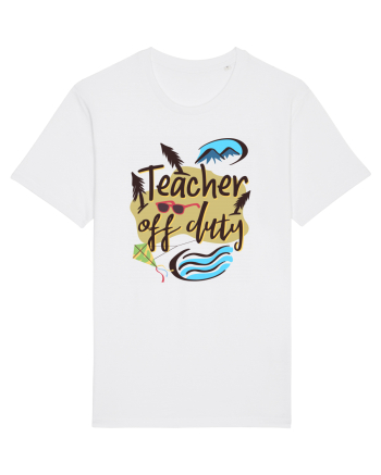 Tricou de profesor. Profesor in vacanta White