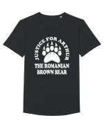 Justice For Arthur The Romanian Brown Bear Tricou mânecă scurtă guler larg Bărbat Skater