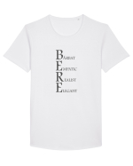 BERE Tricou mânecă scurtă guler larg Bărbat Skater