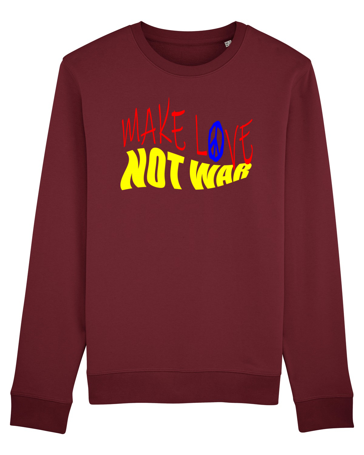 Bluză mânecă lungă Unisex Rise Burgundy