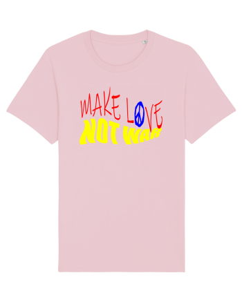 Make Love Not War 4 Cotton Pink