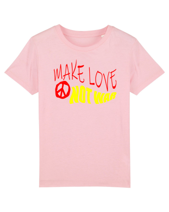 Make Love Not War 5 Cotton Pink