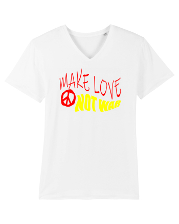 Make Love Not War 5 White