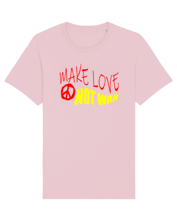 Make Love Not War 5 Cotton Pink