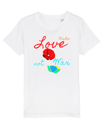 Make Love Not War 6 White