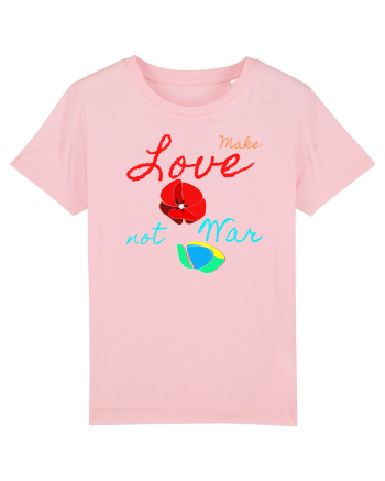 Make Love Not War 6 Cotton Pink