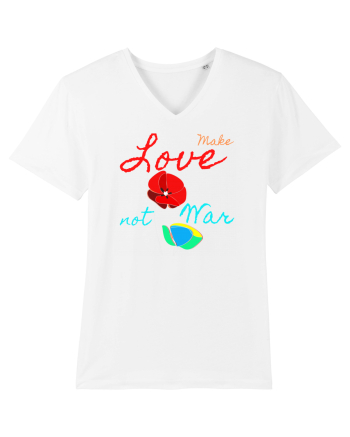 Make Love Not War 6 White