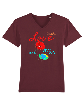 Make Love Not War 6 Burgundy