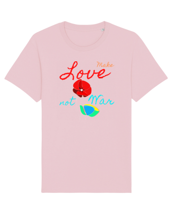 Make Love Not War 6 Cotton Pink