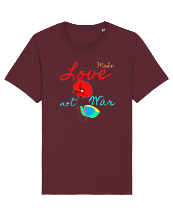 Make Love Not War 6 Burgundy