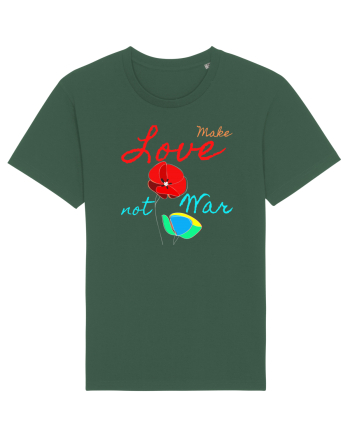 Make Love Not War 6 Bottle Green