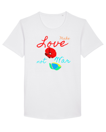 Make Love Not War 6 White
