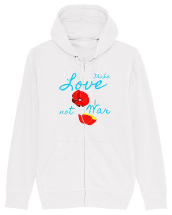 Make Love Not War 7 White
