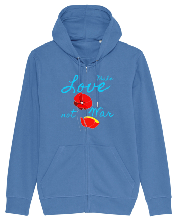 Make Love Not War 7 Bright Blue