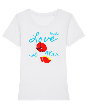 Make Love Not War 7 White