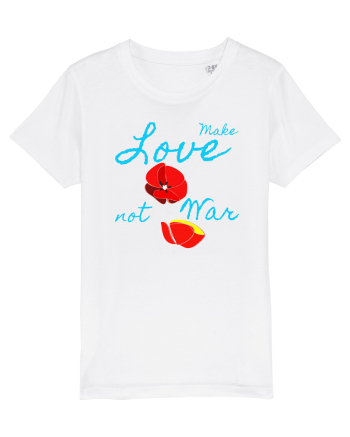 Make Love Not War 7 White