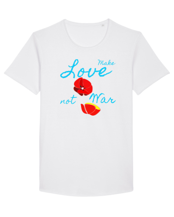 Make Love Not War 7 White