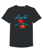Make Love Not War 7 Tricou mânecă scurtă guler larg Bărbat Skater