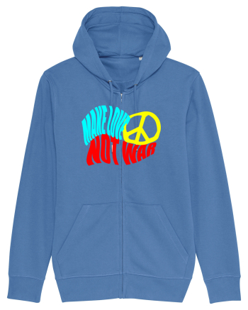 Make Love Not War 8 Bright Blue