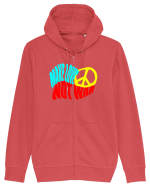 Make Love Not War 8 Hanorac cu fermoar Unisex Connector