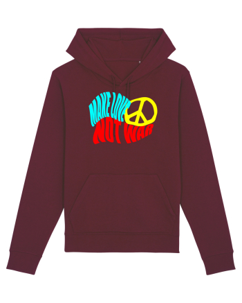 Make Love Not War 8 Burgundy