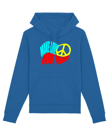Make Love Not War 8 Royal Blue