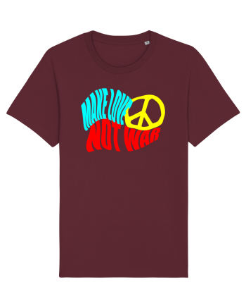Make Love Not War 8 Burgundy